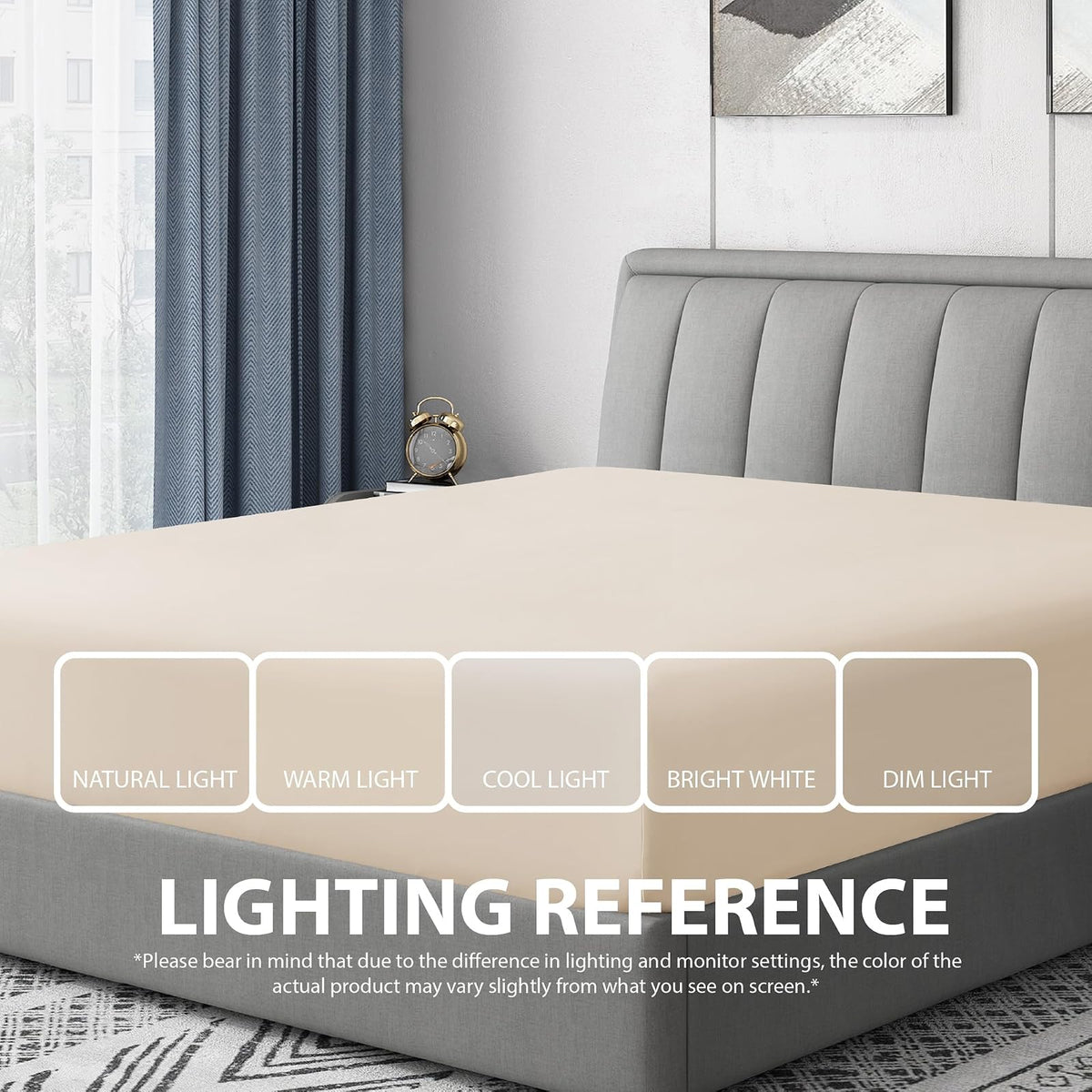 Cathay Home Sábana Bajera Ajustable Doble Cepillado Ultra Suave – Resistente a Las Arrugas y a la decoloración – Sábana Ajustable con Bolsillo estándar de 14 Pulgadas Solamente – Ajuste Personalizado
