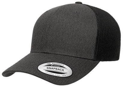 Yupoong Gorra de Camionero Retro. Sombrero para Unisex Adulto - Jaspeado Oscuro - Talla Única
