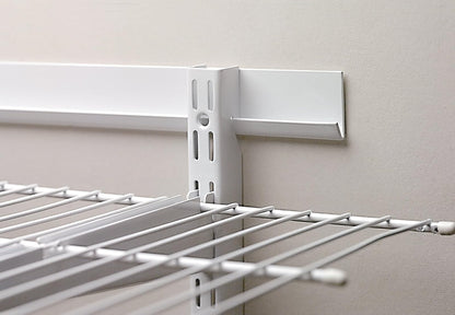 Rubbermaid FastTrack Rail de 40 Pulgadas | Acero Resistente Blanco, 1.01 m, Hogar, Lavandería, Baño, Barro, Despensa, Clóset de Lino