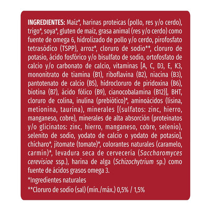 Purina Cat Chow Adulto Todos los Tamaños Sabor Carne 3Kg