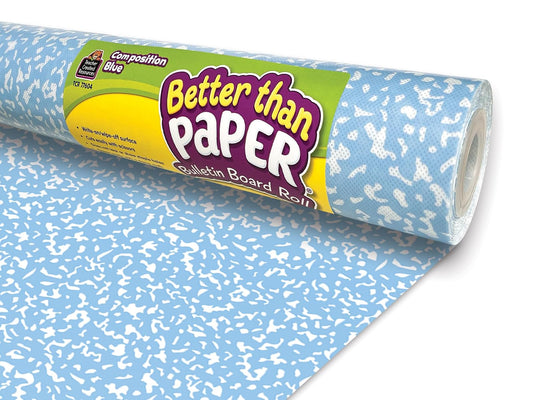 Teacher Created Resources Composition Blue Better Than Paper® Rollo de tablero de anuncios (TCR77604)