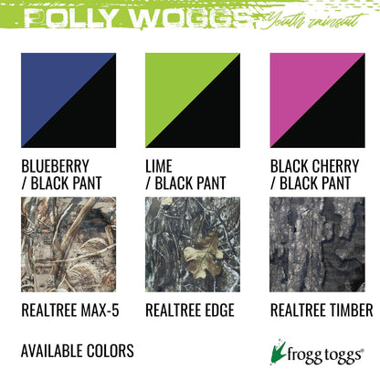 FROGG TOGGS Polly Woggs - Traje de Lluvia Impermeable y Transpirable para jóvenes