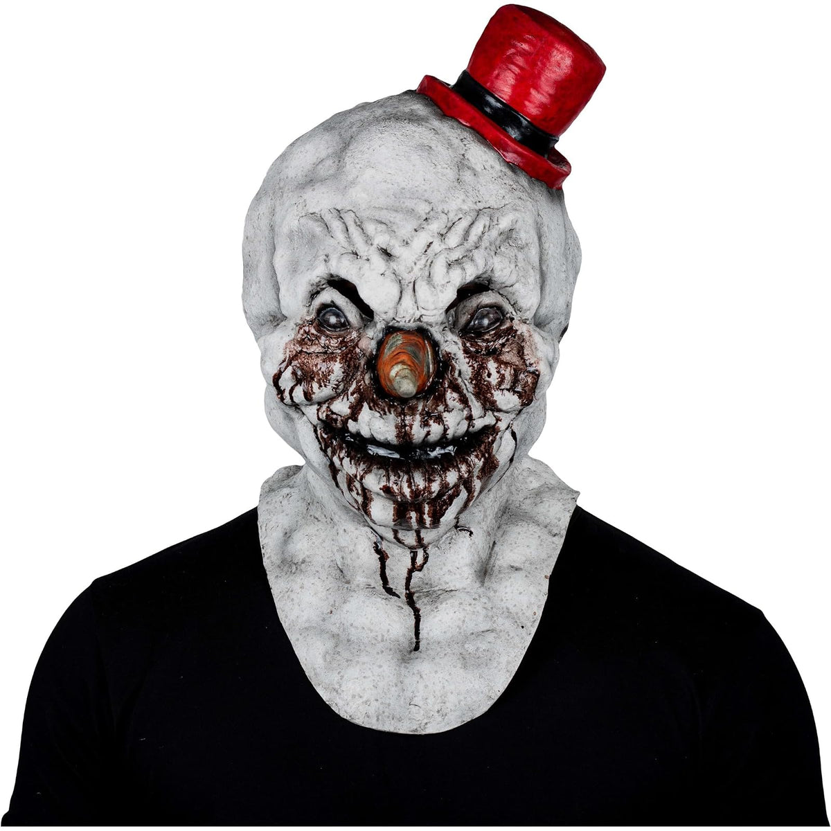 Ghoulish Productions Máscara De Látex Frosty Demon, Accesorio Látex Cosplay Demonio de Nieve, Disfraz Aterrador para Halloween y Fiestas Temáticas, Cosplay Muñeco de Nieve, Diseño Artesanal