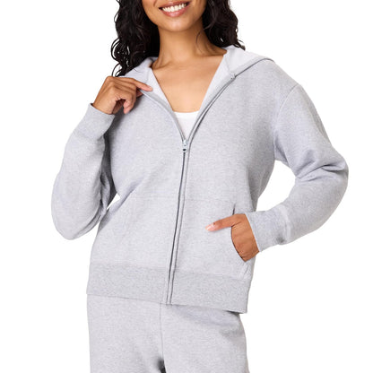 Hanes Sudadera con Capucha y Cierre Completo para Mujer - Acero ligero - G