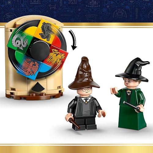LEGO Harry Potter Castillo de Hogwarts : Ceremonia del Sombrero Seleccionador – Set de Construcción – Kit con 4 Minifiguras – Juguete para Niños y Niñas Mayores de 7 Años – 76460