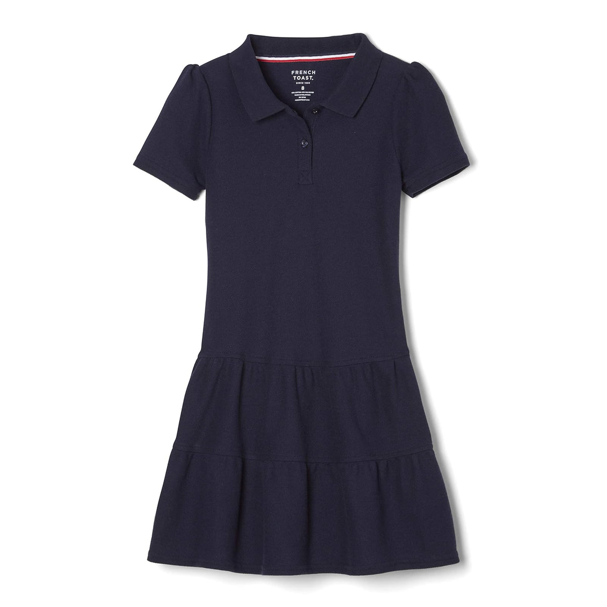 French Toast - Vestido Polo de piqué con Volantes para niña