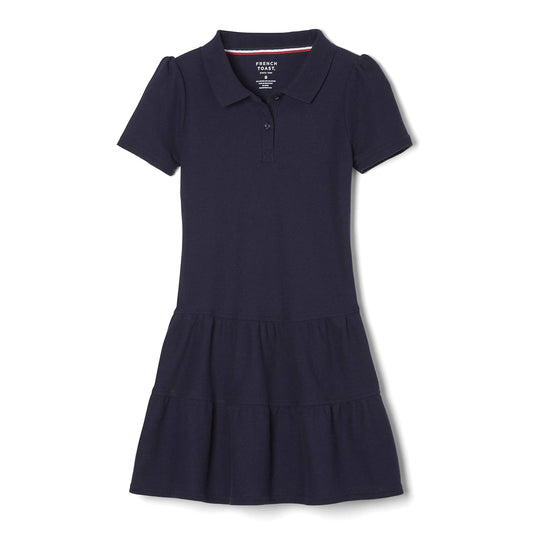 French Toast - Vestido Polo de piqué con Volantes para niña
