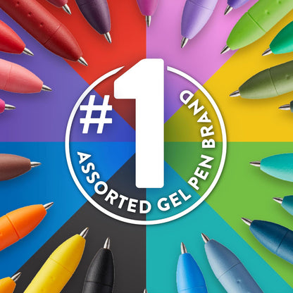 Paper Mate InkJoy - Bolígrafos de gel de colores dulces (0,7 mm), punta retráctil, 4 unidades