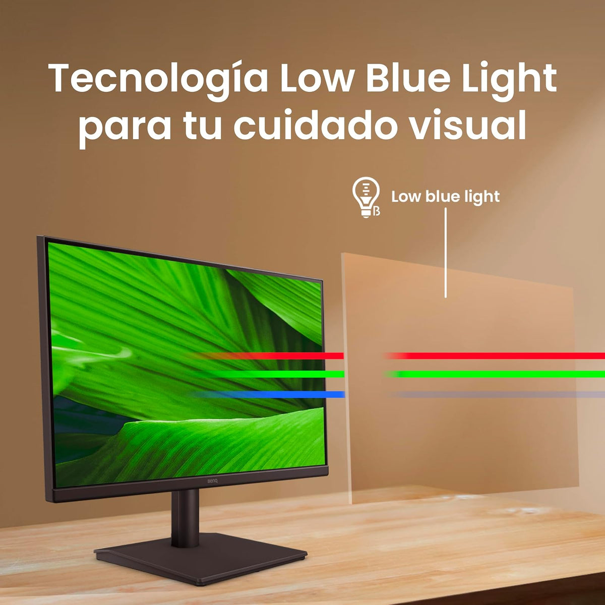 BenQ Monitor GW2291 para Oficina y Casa de 21.5" 1080p FHD 100Hz IPS, HDMI, 1920x1080, Eye-Care Sin Parpadeo, Luz Azul Reducida, Bisel Ultrafino, Certificación TUV