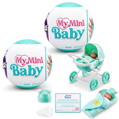 5 Surprise My Mini Baby Cápsula Sorpresa Serie 1 - Series 1 - Turquesa