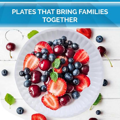 Perfectware - Kitchen Essentials - Plato de papel de 6 a 300 pulgadas, color blanco (300 unidades/paquete)