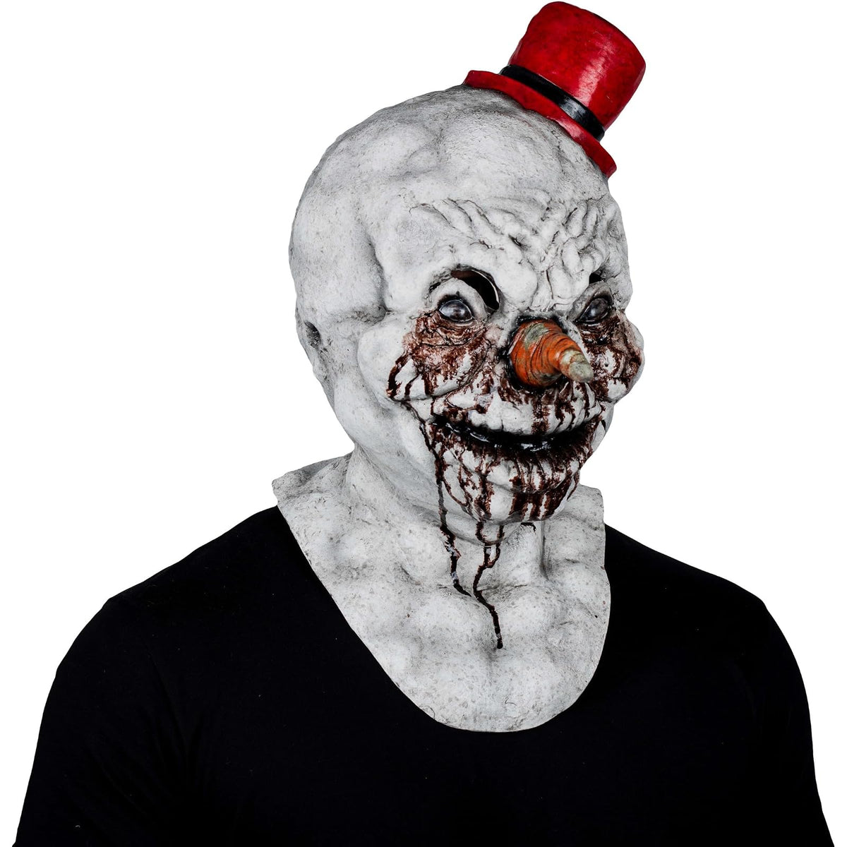 Ghoulish Productions Máscara De Látex Frosty Demon, Accesorio Látex Cosplay Demonio de Nieve, Disfraz Aterrador para Halloween y Fiestas Temáticas, Cosplay Muñeco de Nieve, Diseño Artesanal