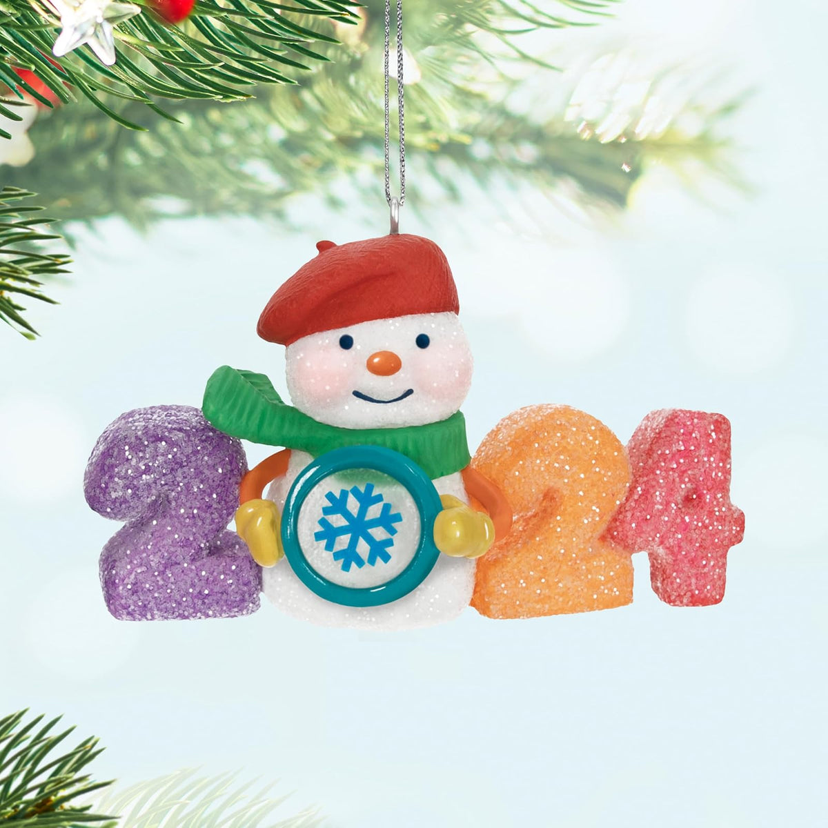 Hallmark - Adorno navideño de Recuerdo 2024, Sweet Decade 2024, Regalos para coleccionistas de muñeco de Nieve