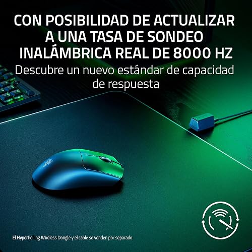 Razer Viper V3 HyperSpeed Ratón Inalámbrico para Esports: Diseño Ligero De 82g - Sensor Óptico De 30K dpi - hasta 280 Horas De Batería - Inalámbrico HyperSpeed - Interruptores Mecánicos Gen-2 - Negro