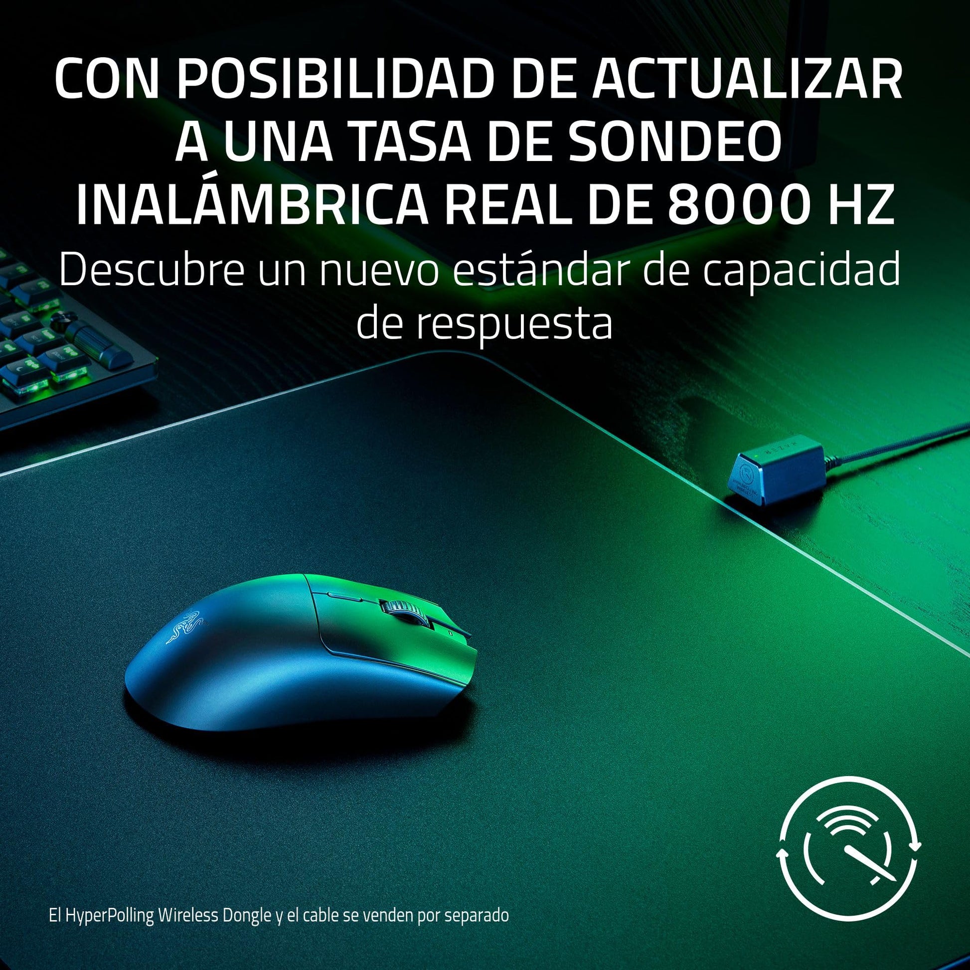 Razer Viper V3 HyperSpeed Ratón Inalámbrico para Esports: Diseño Ligero De 82g - Sensor Óptico De 30K dpi - hasta 280 Horas De Batería - Inalámbrico HyperSpeed - Interruptores Mecánicos Gen-2 - Negro