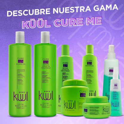 KÜÜL - Tratamiento para Cabello Maltratado Cure Me Reconstructor 1L. Aporta Brillo, Suavidad e Hidratación a tu Cabello y Evita el Quiebre del Cabello por el Uso de Químicos