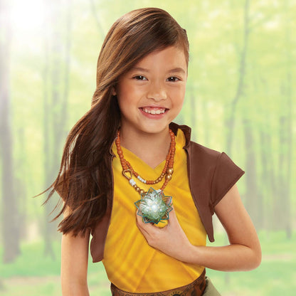 Disney Raya Dragon Flower Light Up Collar - café blanco, azul
