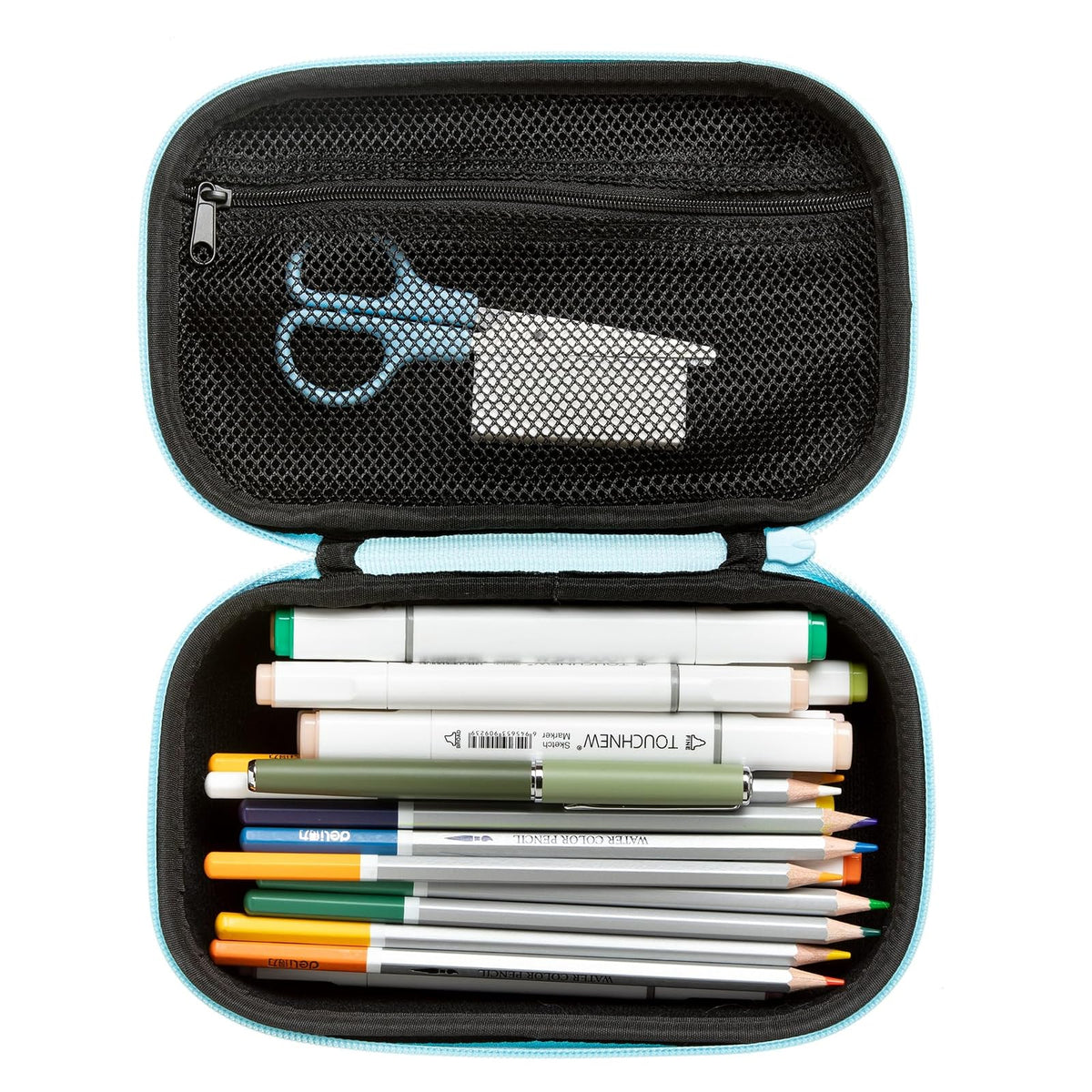 ZIPIT Estuche Malla para lápices | Estuche de gran capacidad | Estuche escolar para niñas y niños (Rosa)