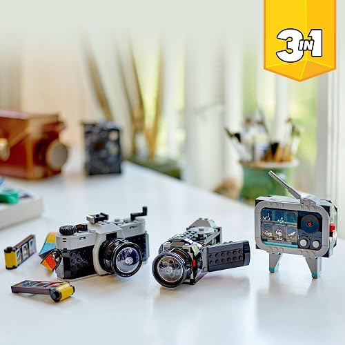 LEGO Creator Cámara Retro Juguete 3en1 con Modelos de un televisor y una videocámara 31147