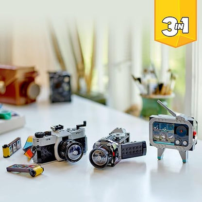 LEGO Creator Cámara Retro Juguete 3en1 con Modelos de un televisor y una videocámara 31147