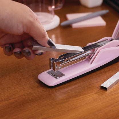 Swingline Grapadora, capacidad de 20 hojas, grapadora de computadora 545, color rosa rubor (S7054513)