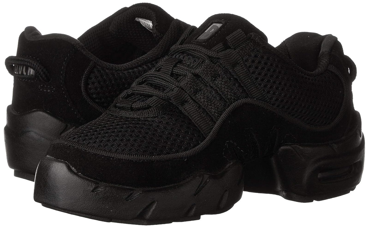 Bloch Dance Boost DRT Zapatillas de Baile de Ante y Malla con Suela Dividida para Mujer, Negro, 9.5 US