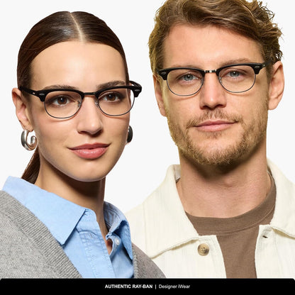 Ray-Ban Rx5154 Clubmaster - Marcos cuadrados para anteojos graduadas para mujer