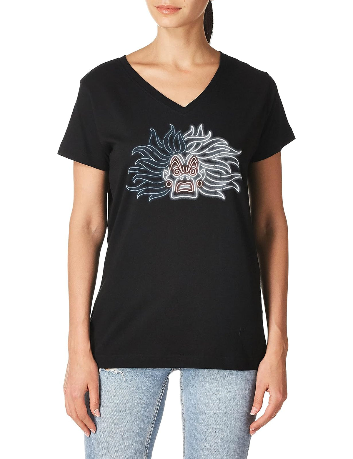 Disney Neon Cruella Camiseta Mujer