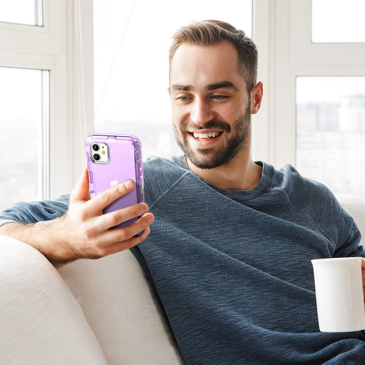 ORIbox - Funda Compatible con iPhone 11 Pro MAX, Resistente a los Golpes, anticaídas, Transparente