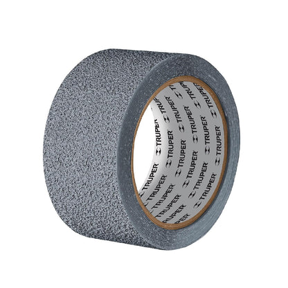 Truper CIAH-25G, Rollo de 5 m cinta antiderrapante 50 mm gris para áreas húmedas