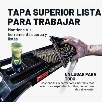 Little Giant Ladder Systems 10210BA, Escalera de Tijera con Escalón de Seguridad y Pasamanos, 2 Escalones