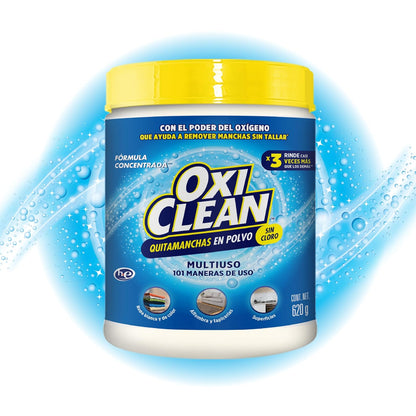 Oxiclean Versátil Quitamanchas en Polvo, Remueve Manchas De Tu Ropa, Alfombras Y Muebles Y Superficies, 620 gr