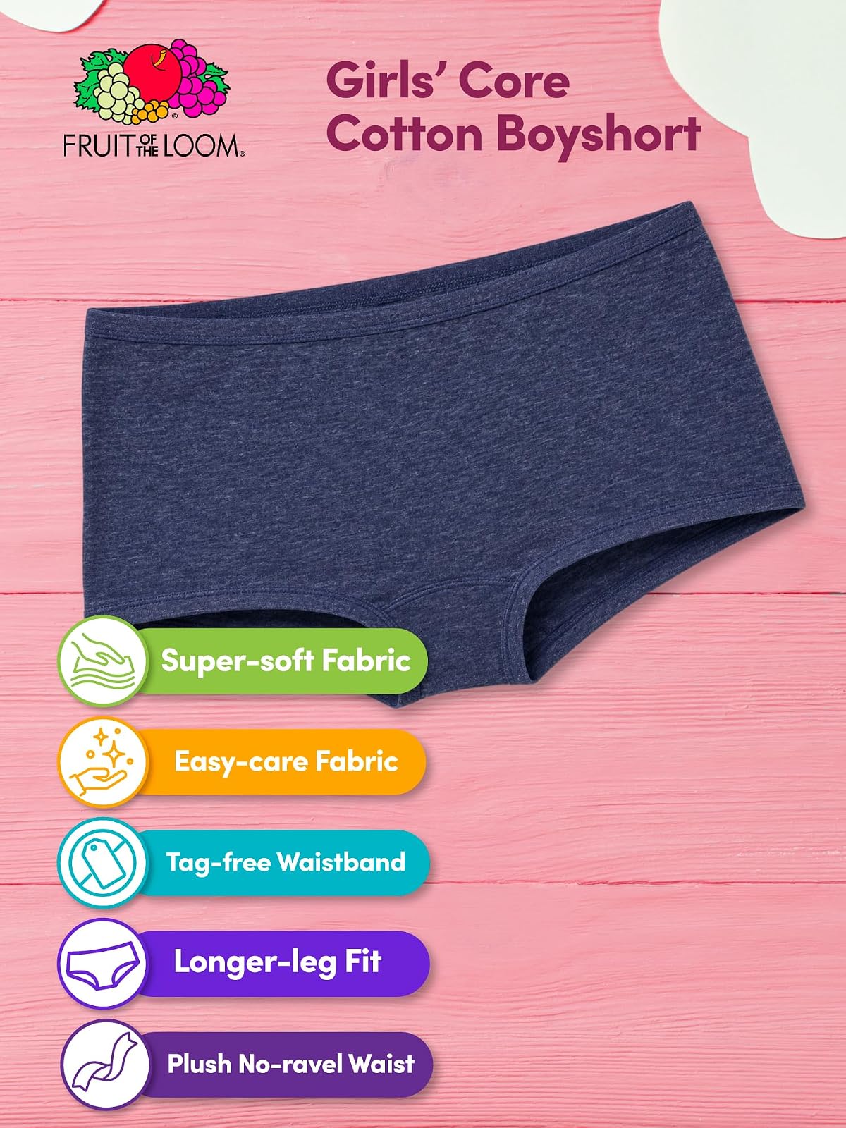 Fruit of The Loom Ropa Interior de algodón para niño. Ropa Interior para Hombre para Niñas
