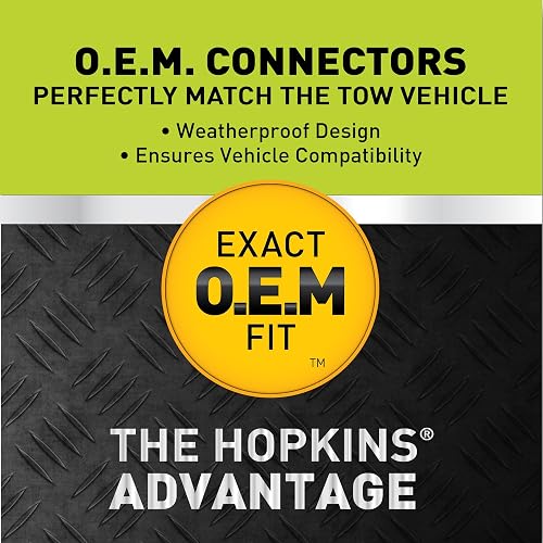 Hopkins Towing Solutions 40974 Multi-Tow Ajuste Exacto OE de Repuesto 7 Cuchillas y 4 Conectores Planos, Compatible con Modelos seleccionados, (por Favor, Verifica la aplicación del vehículo)
