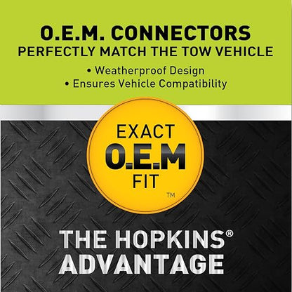 Hopkins Towing Solutions 40974 Multi-Tow Ajuste Exacto OE de Repuesto 7 Cuchillas y 4 Conectores Planos, Compatible con Modelos seleccionados, (por Favor, Verifica la aplicación del vehículo)