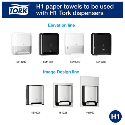 Tork 290094 Premium Extra Soft 2-Ply Hand Roll Towel, White (Pack of 6)