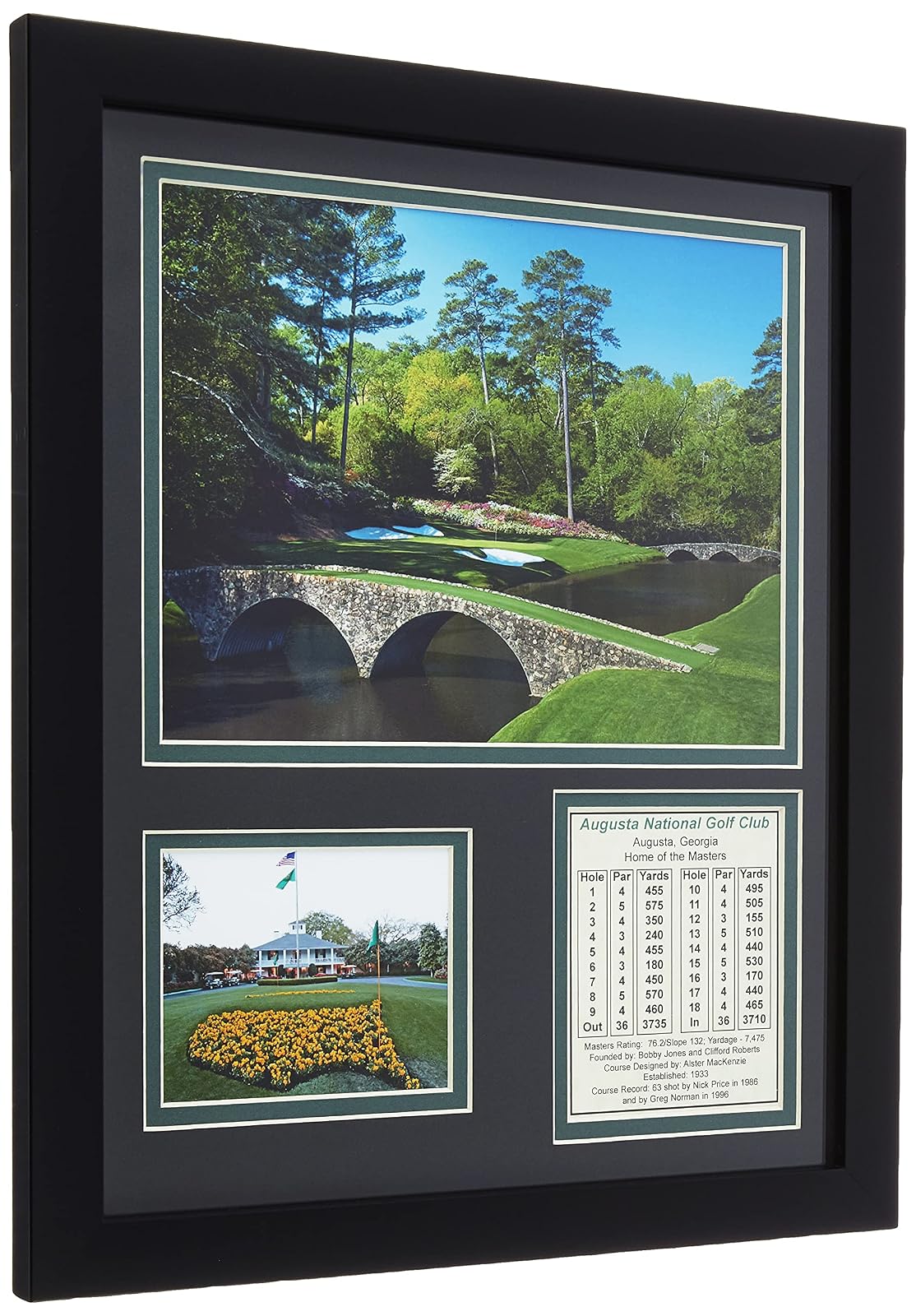 Legends Never Die Augusta National Golf Course 11" x 14" Foto enmarcada Collage, Inc.
