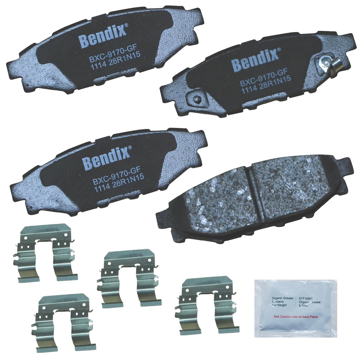 Bendix Priority1 Pastillas de Freno Traseras de Cerámica - CFC1114