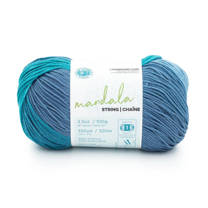 Lion Brand Yarn Mandala - Hilo de hilo para cuerda | Fibra de punto y ganchillo abigarrado fino para chales delicados, tops de verano de encaje, bandanas, cárdigans ligeros