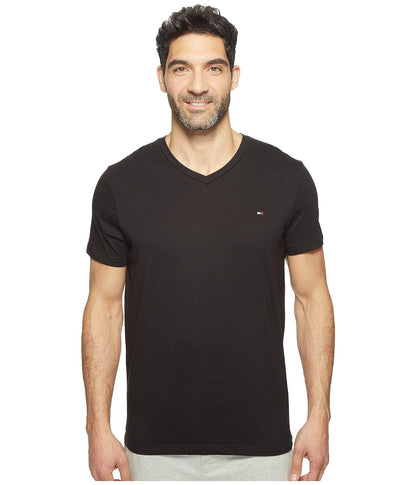 Tommy Hilfiger Men's Core Flag V-Neck Tee