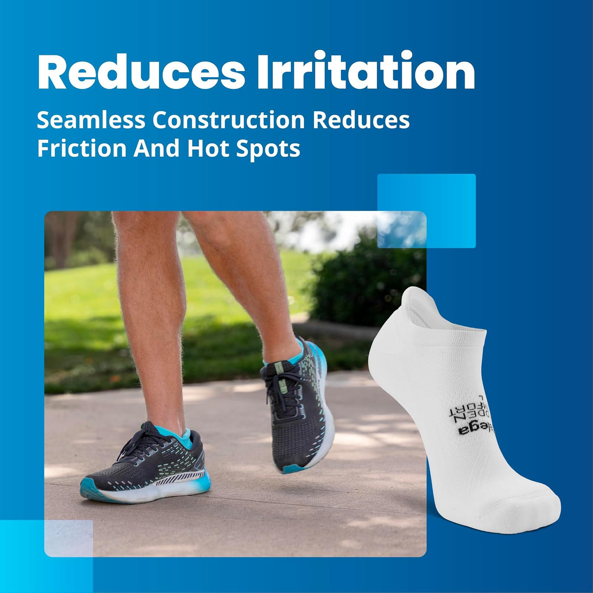 Balega Hidden Comfort Socks, White, Large