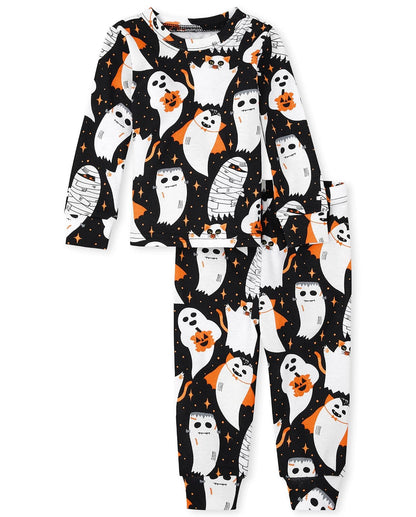 The Children's Place Conjuntos de Pijamas navideños a Juego para la Familia, Ajuste cómodo, 100% algodón, para Adultos, niños Grandes, bebés Juego de Pijama para bebés Unisex