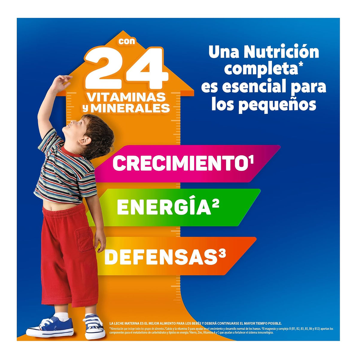 Nidal Infantil Alimento Para Niños de Corta Edad a Base de Leche, Fortificado, Apoyando su Crecimiento y Desarrollo, A Partir de 1 Año, Presentación en Lata de 1.5 kg