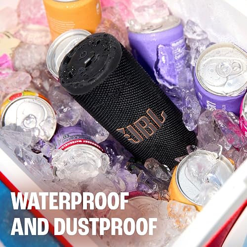 JBL Grip - Altavoz Bluetooth Compacto con Sonido Bold JBL Pro y luz Ambiental, hasta 14 Horas de Tiempo de reproducción, Agua, Polvo y caídas (IP68) y conexión multiparlante con Auracast (púrpura)