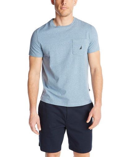 Nautica Playera con Bolsillo para Hombre - CH - jaspeado (Deep Anchor Heather)