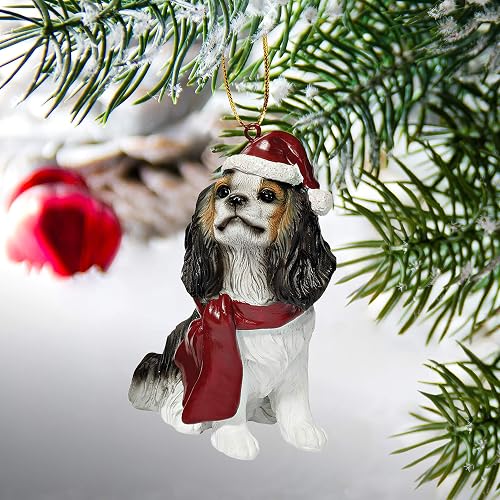 Adornos navideños con diseño de Perros, Charles Cavalier, Color Completo, 1