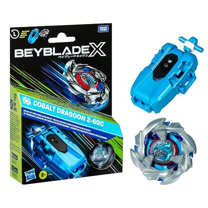 Beyblade X Cobalt Dragoon 2-60C Trompo Metal Rotación Izquierda
