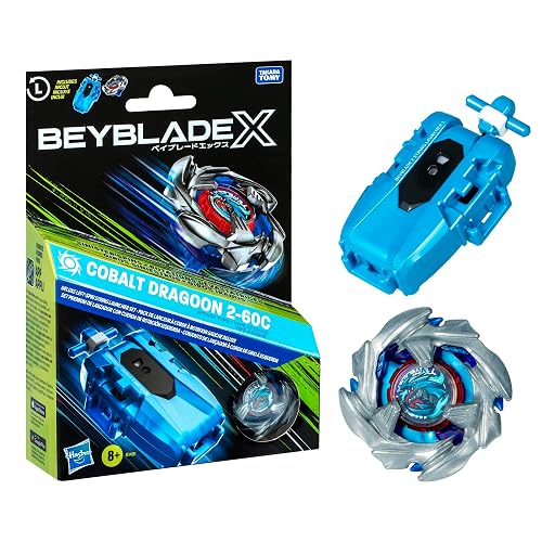 Beyblade X Cobalt Dragoon 2-60C Trompo Metal Rotación Izquierda