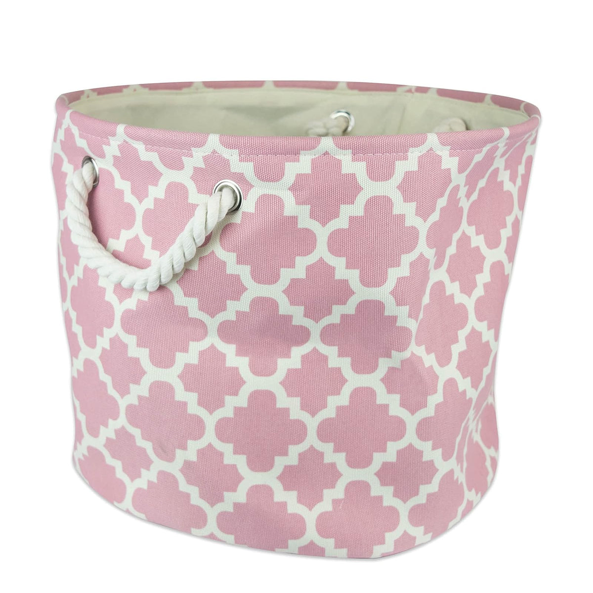 DII Home Essentials Poliéster, Gris, 1 - Rosa - Large Round