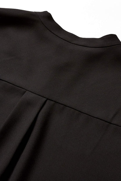 Anne Klein Pop-Over Blouse with Covered Placket and Side Slits Blusas Mujer
